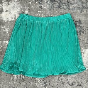 She+Sky Teal Pleated Skirt Size L